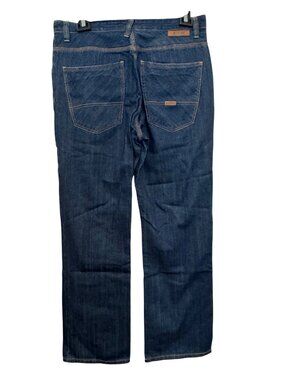 vintage Meoshe Mens Straight Leg Denim Jeans Size 34 Dark Wash